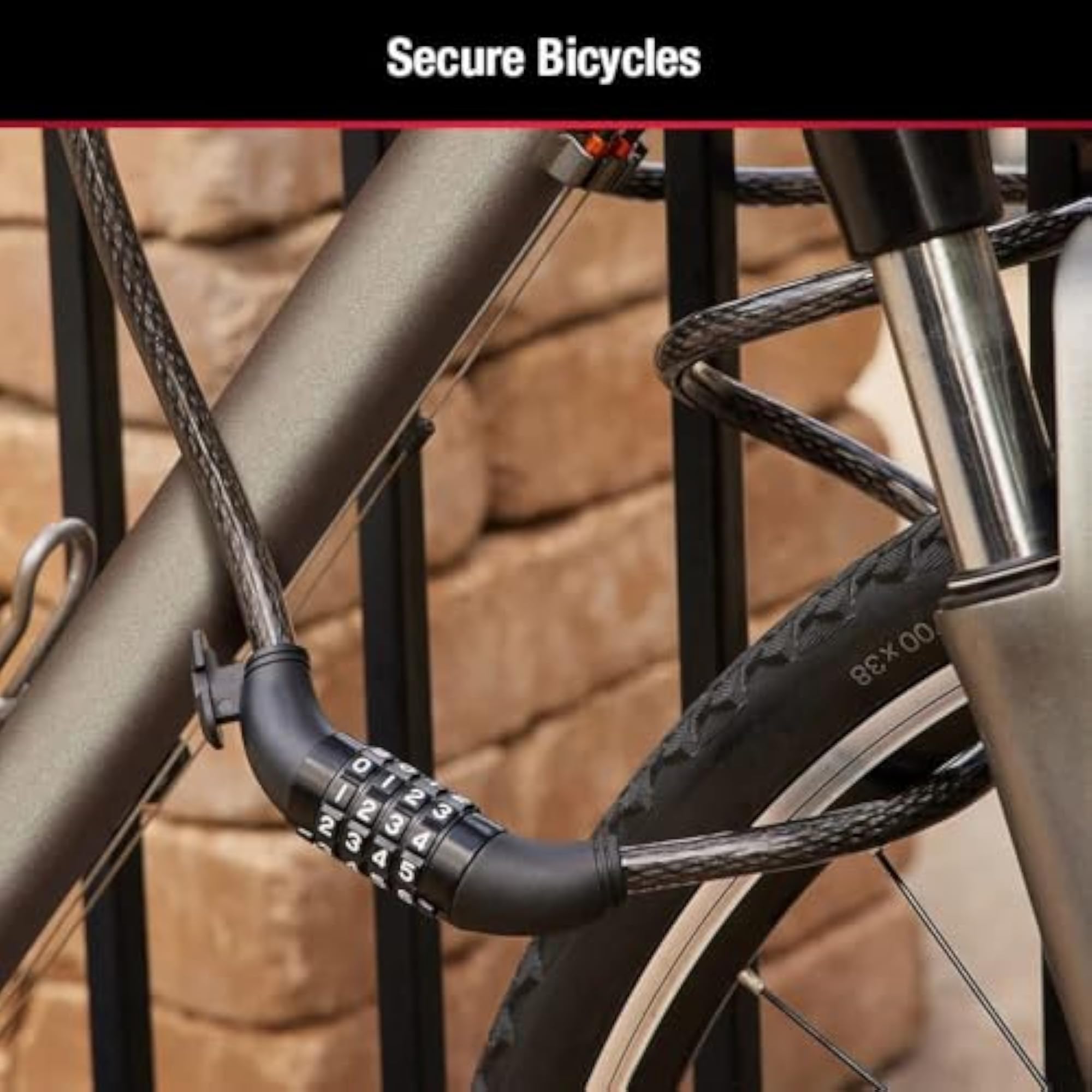 Multi-Purpose Plastic Combination Lock for Helmet & Luggage